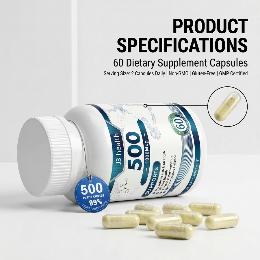 TB-500 Peptide Complex 1500mcg High Potency DR HPMC Capsules | Muscle Recovery & Joint Support | Healthcare/Fitness Formula