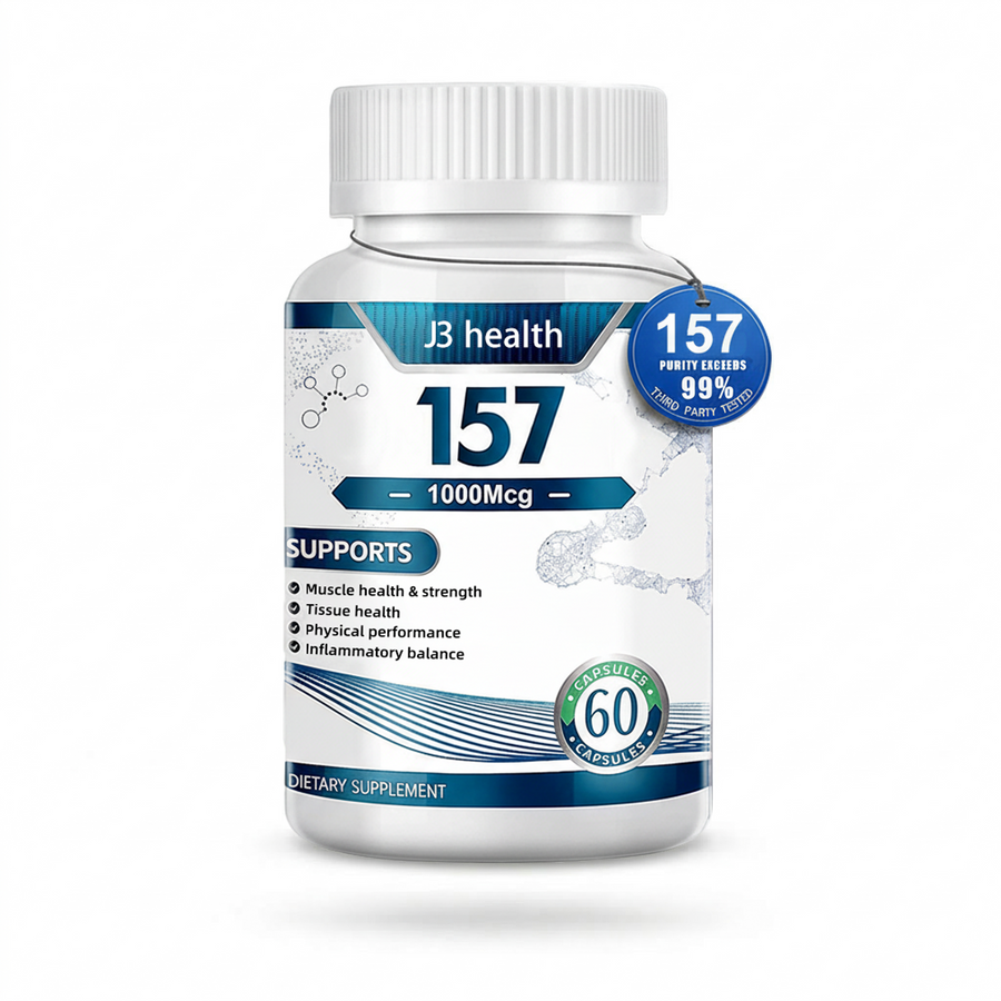 BPC-157 Peptide 1000mcg High Potency Supplement for Gut Joint & Muscle Support 60 Non-GMO Capsules for Fitness Enthusiasts